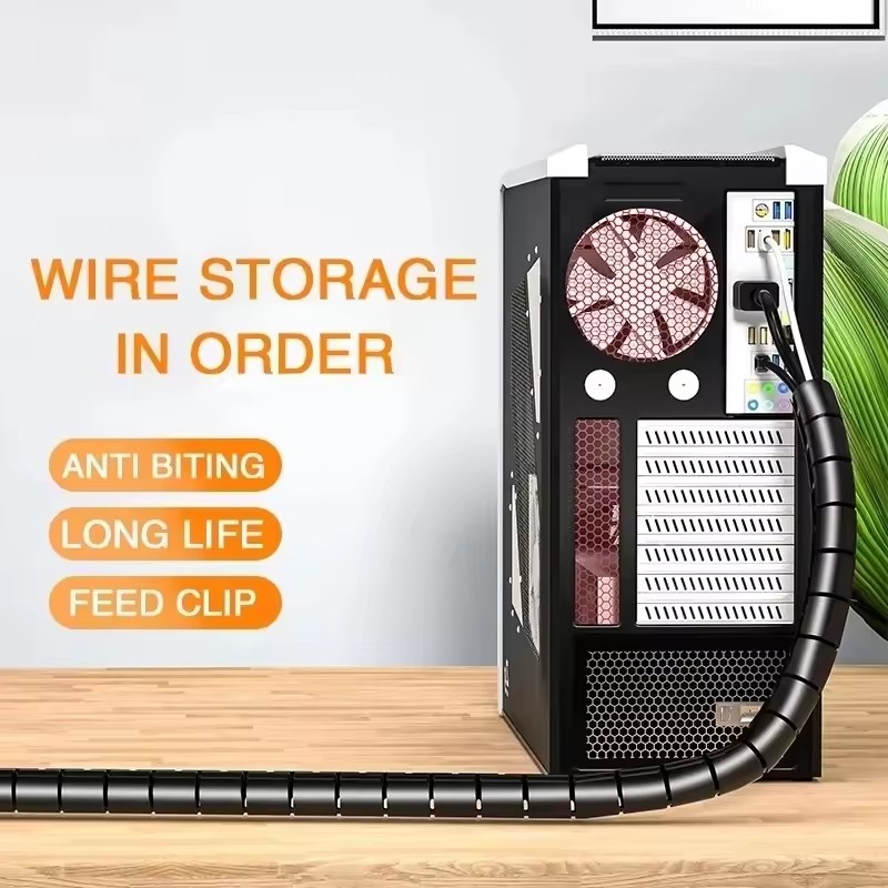 2M/1M 길이의 유연한 나선형 케이블 보호대, 케이블 - Cable Lock Flexible 리뷰 및 가격